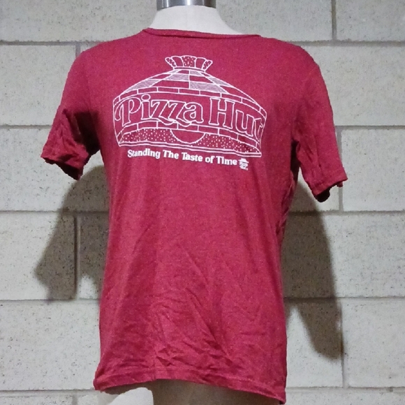 Pizza Hut IQ Apparel Red T-shirt Unisex Size Small - Picture 1 of 4